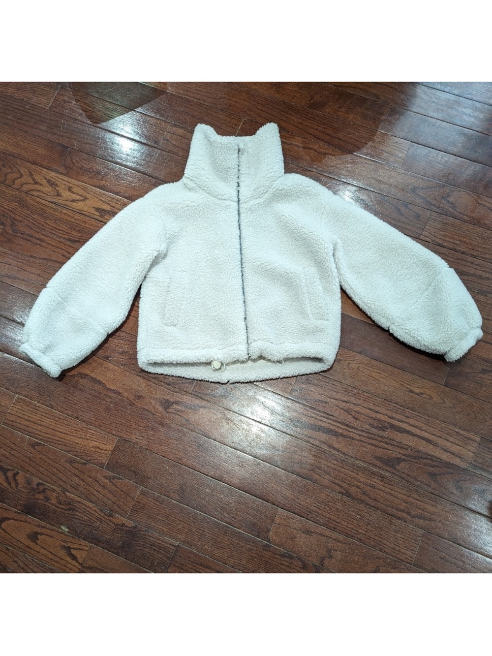 Lululemon Cinchable Fleece Zip-Up White Opal - size 2